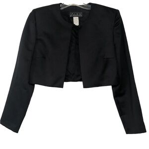 Black satin bolero jacket size S